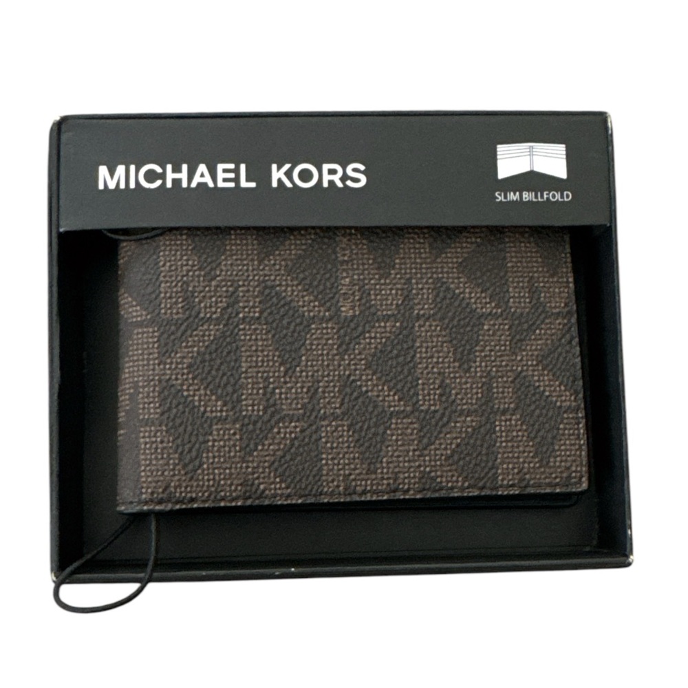 Michael Kors Jet Set Leather Bifold Wallet Brown - Picture 2 of 8